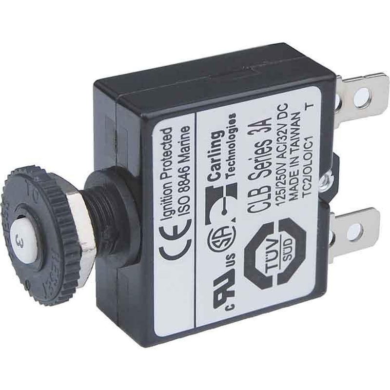 BlueSea プッシュボタンサーキットブレーカー 3Amp～40Amp
