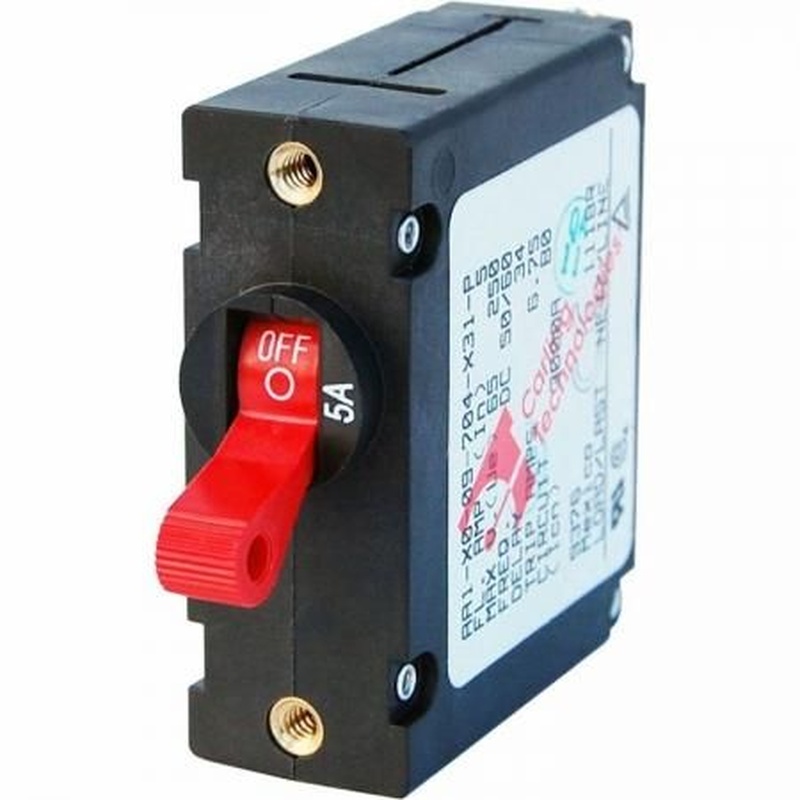 BlueSea ノーヒューズブレーカースイッチ Std Red 5Amp - 50Amp