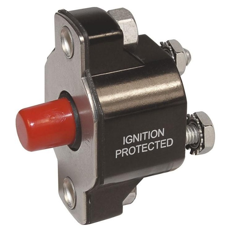 BlueSea プッシュボタンサーキットブレーカー MD Reset-Only 15A - 60A