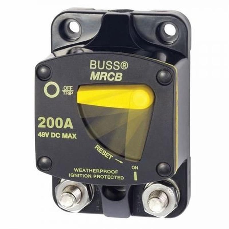 BlueSea サーマルサーキットブレーカー187 200Amp 前結線 (7149)
