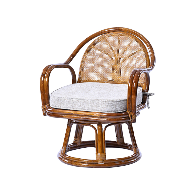 C632HRD ラタン回転チェア ミドルタイプ