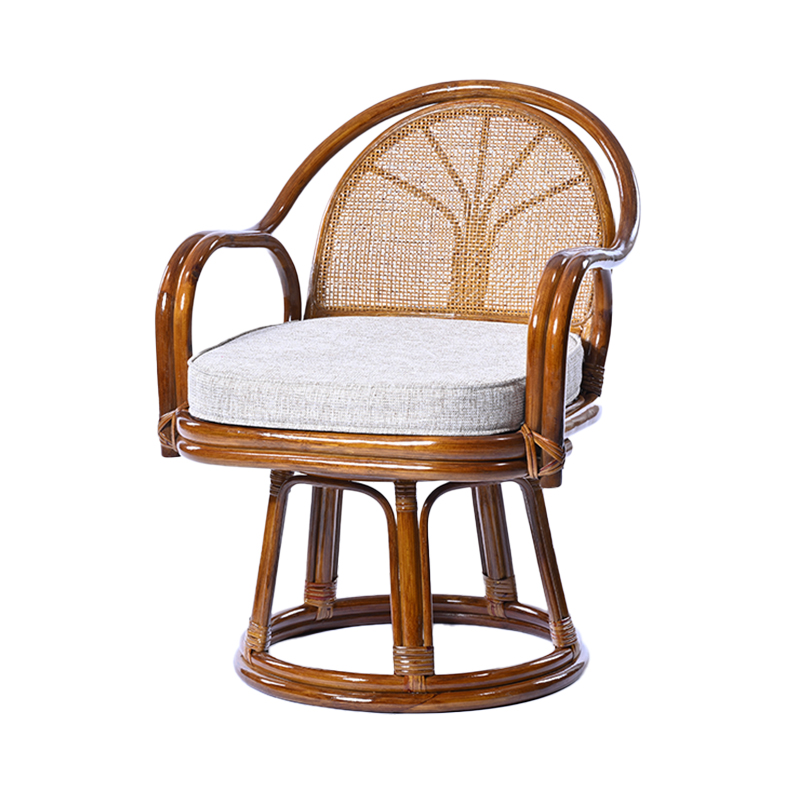 C633HRD ラタン回転チェア ミドルハイタイプ