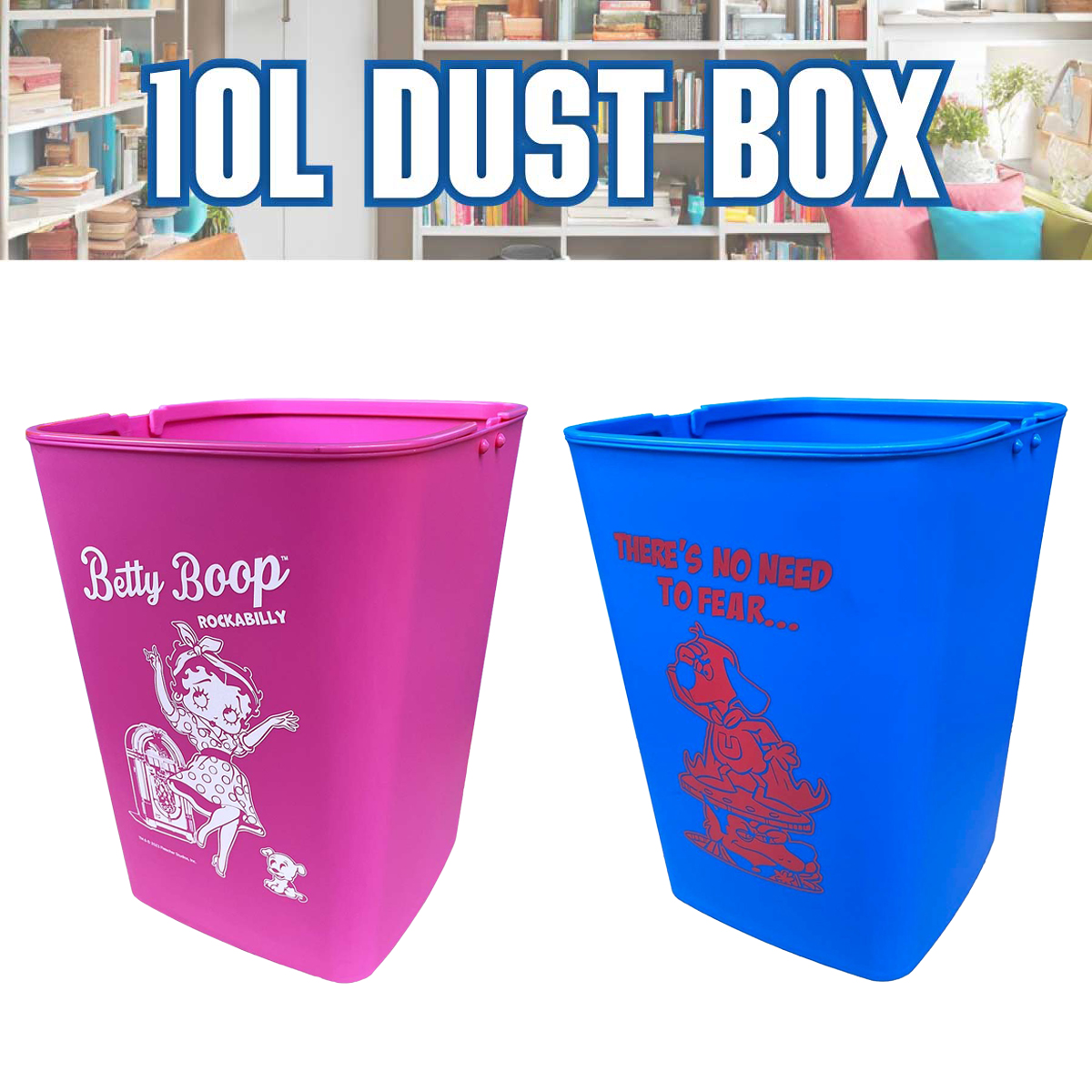 【ジャストサイズ☆】 10L DUST BOX ゴミ箱 GARFIELD Betty Boop など ■ 10L ダストボックス