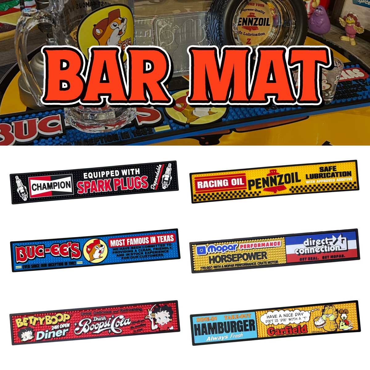 【オシャレでカッコいい！】【アメリカンスタイル☆】BAR MAT  BETTY BOOP  GARFIELD  ■バーマット