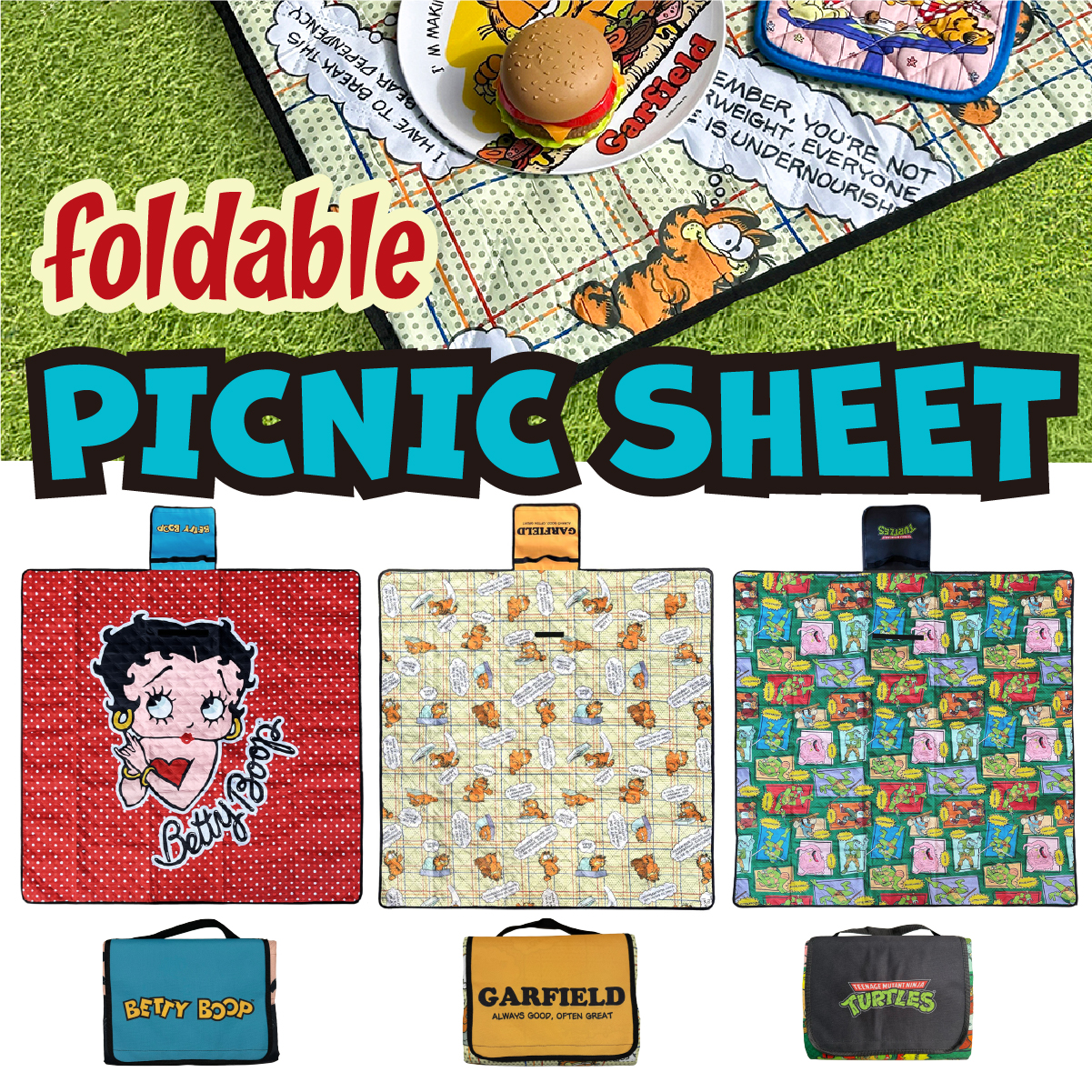 【広げて楽しい！たたんでオシャレ☆】【便利なアウトドアアイテム】PICNIC SHEET ◾️ ピクニックシート