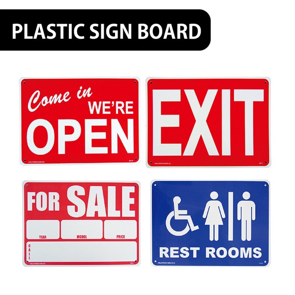 【店舗ディスプレイ】AMERICAN プラスティックサインボード【オープン、レストルーム他】 プラサイン PLASTIC SIGN BOARD ...