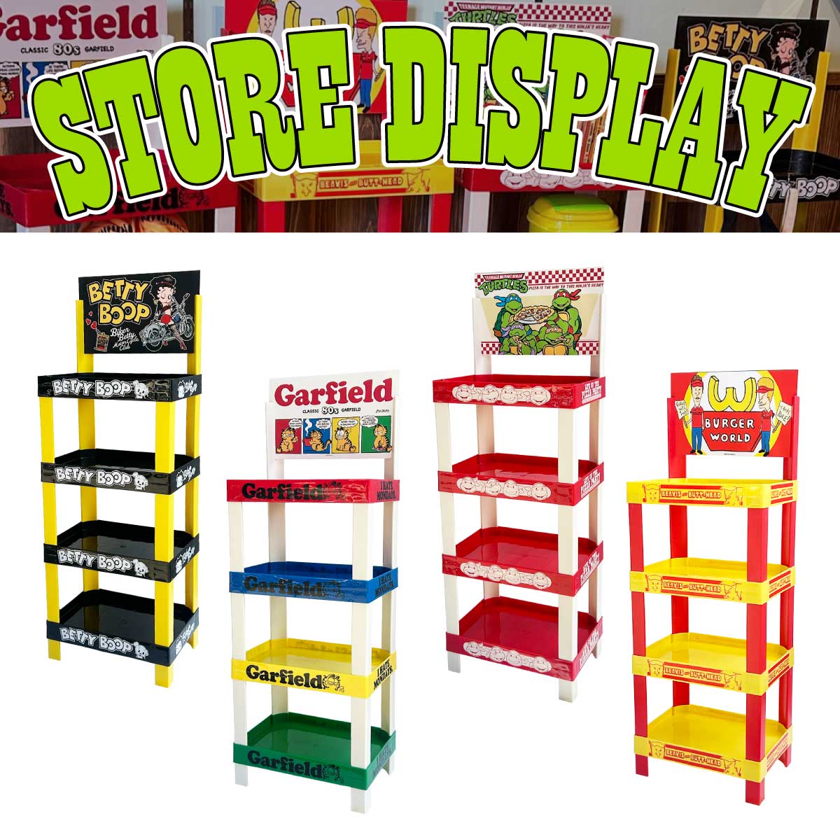 【お部屋をアメリカ雑貨店に！】【USAスタイルの見せる収納☆】STORE DISPLAY■ストアディスプレイ4段