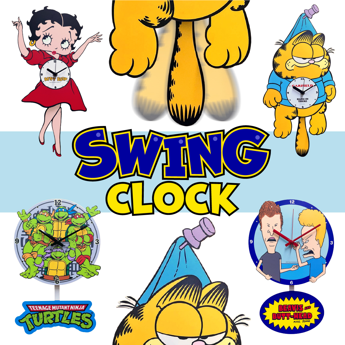 【癖になる揺れがGOOD！】【ゆらゆら～振り子時計☆】SWING CLOCK 壁掛け時計 ◾️スウィングクロック