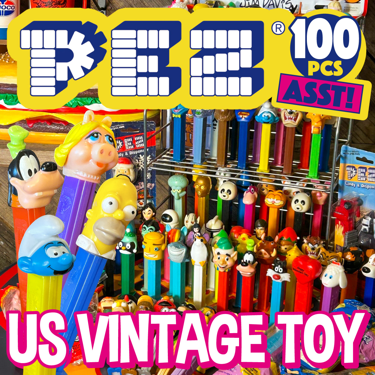 PEZ ペッツ　オールドペッツ　セット あの｢PEZ｣が勢揃い！】【USAヴィンテージ】VINTAGE OLD PEZ ASST