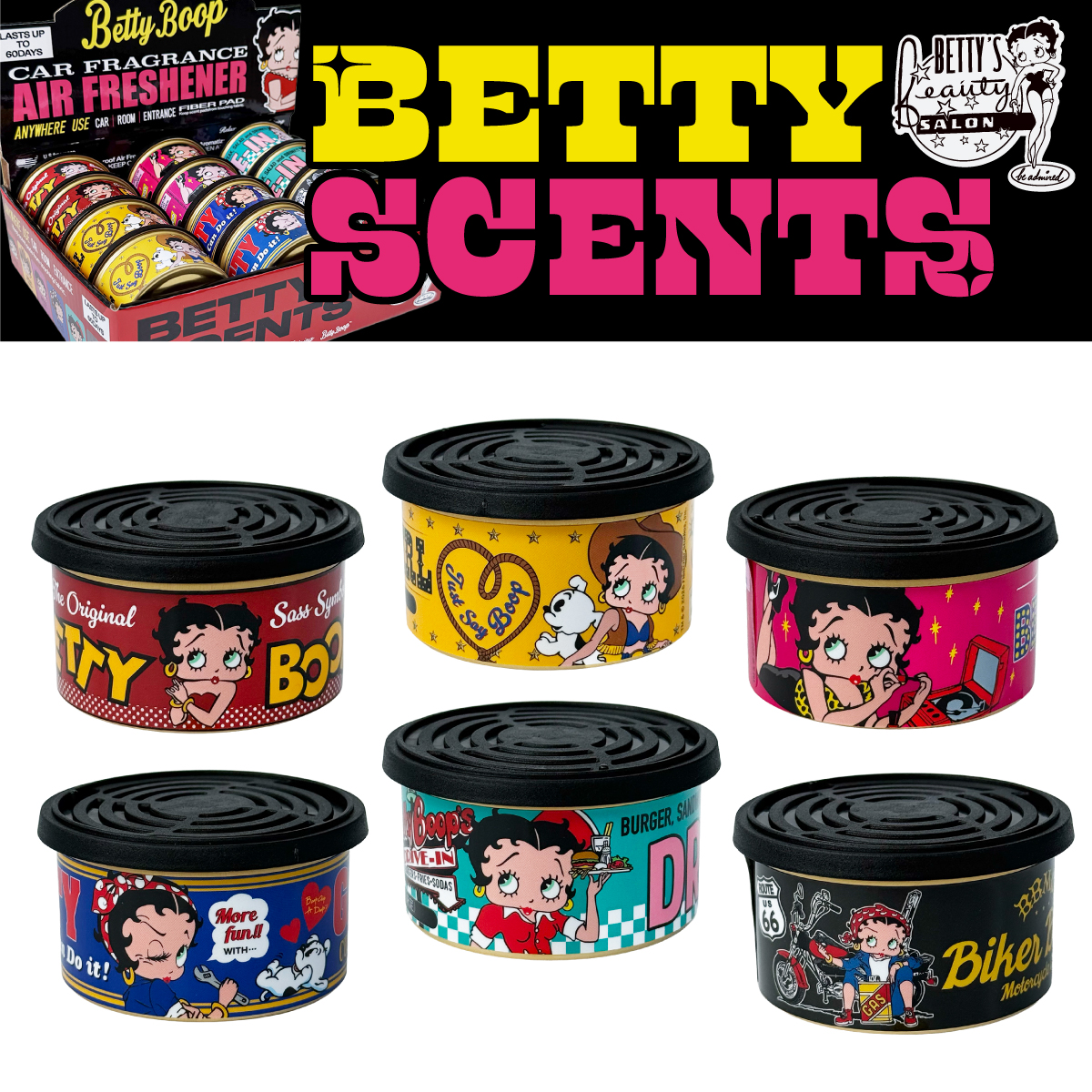 【心弾むフレグランス！】【置くだけ缶タン☆】BETTY SCENTS エアフレ AIR FRESHENER■ベティセンツ