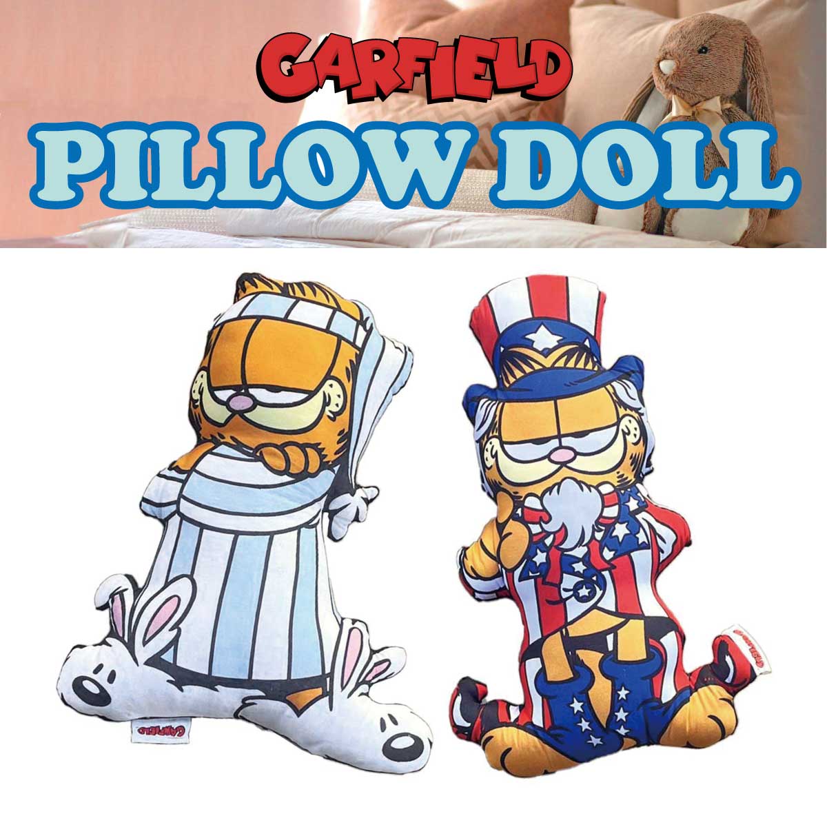 【 I ♡Garfield】【Vintage Style】 PILLOW DOLL ガーフィールド クッション◾️ピロードール
