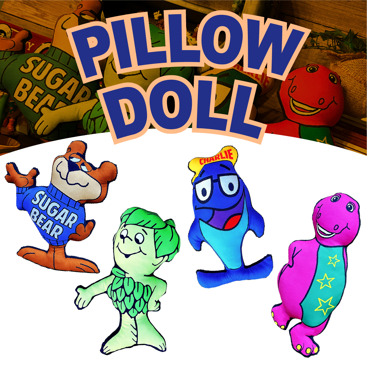 【CUTEなハッピーフレンド】【ADVERTISING】 PILLOW DOLL ◾️ピロードール