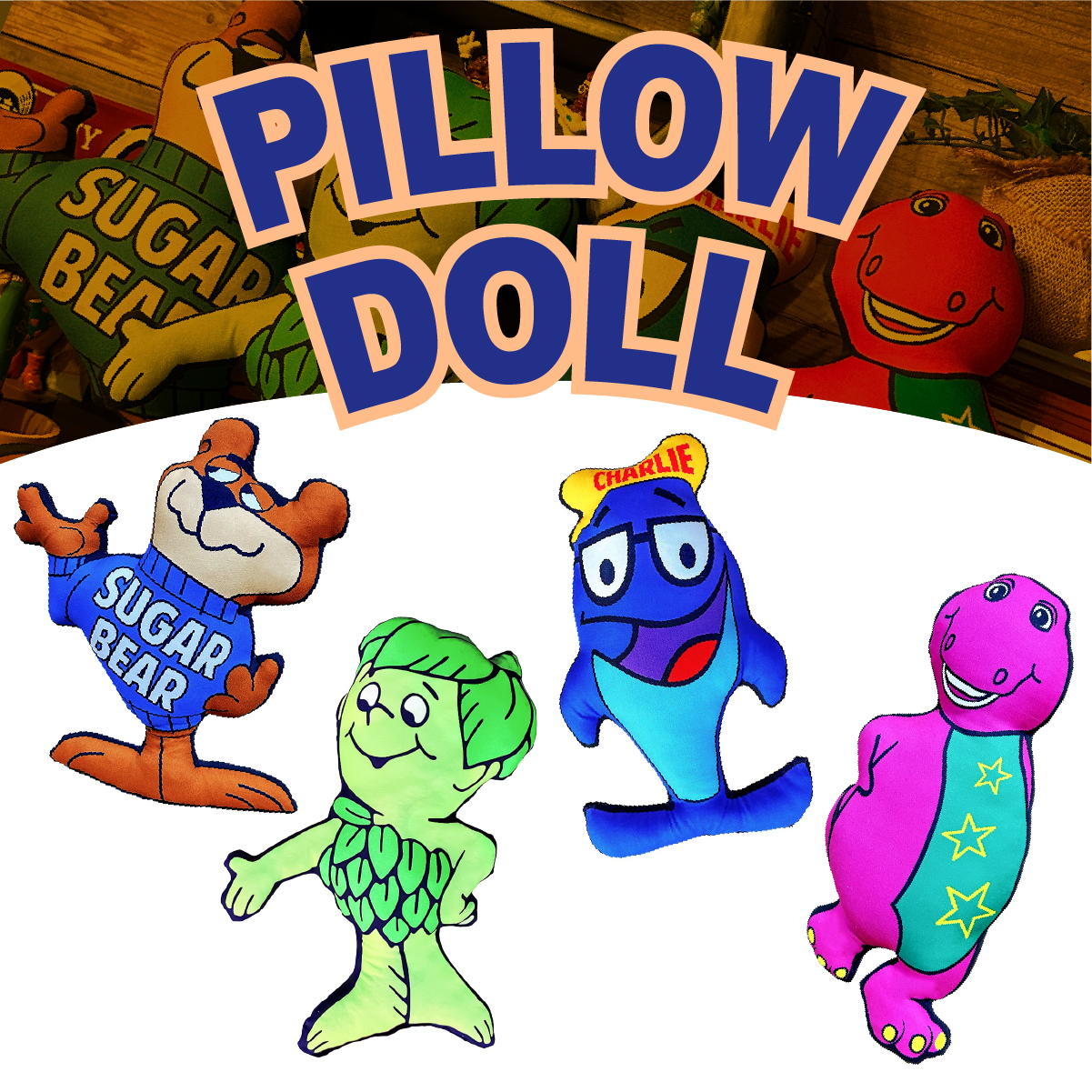 【CUTEなハッピーフレンド】【ADVERTISING】 PILLOW DOLL◾️ピロードール