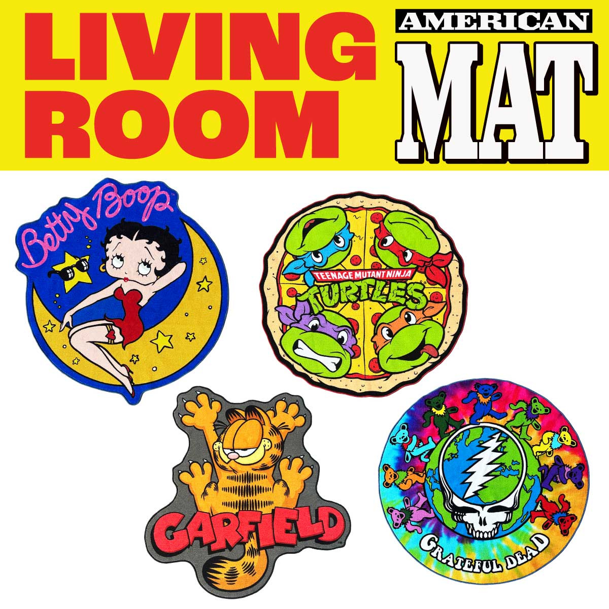 【大判サイズ！】【ふかふか肌触りGOOD☆】AMERICAN LIVINGROOM MAT■アメリカンリビングルームマット