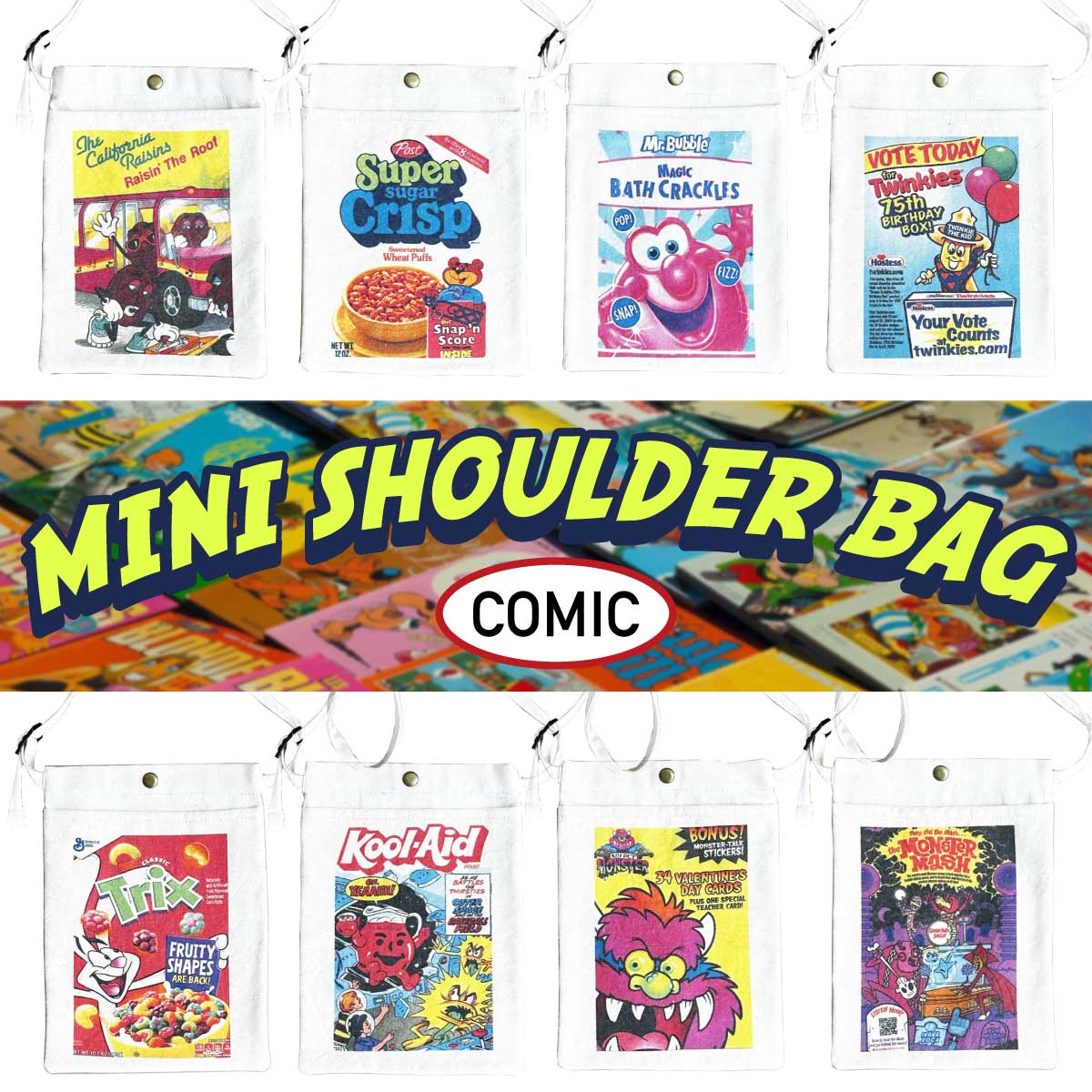 【ちょいお出かけ of BEST☆】【ADVERTISING COMIC】MINI SHOULDER BAG ◾️ミニショルダーバッグ