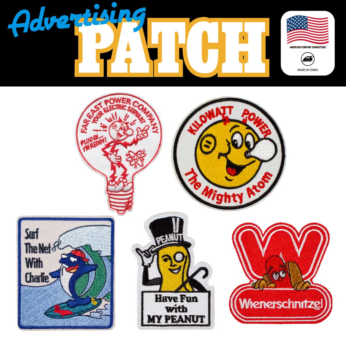 【アメリカ企業系】簡単リメイク Vintage Wappen レディキロ PEANUT 他  ■ワッペン
