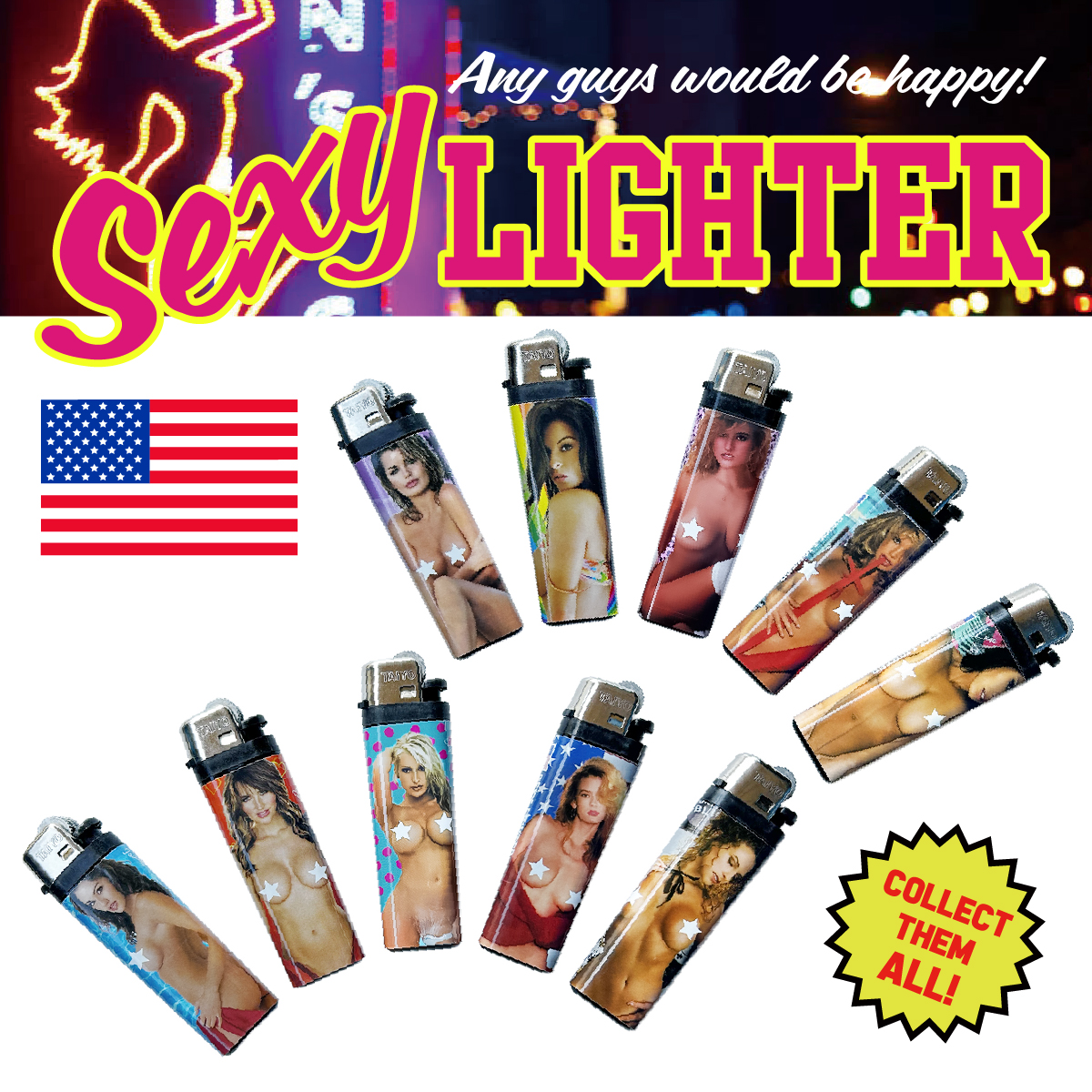 【SEXY！新柄！】【アメリカ土産☆】 SEXY LIGHTER 新柄■セクシーライター ASST 100pcs