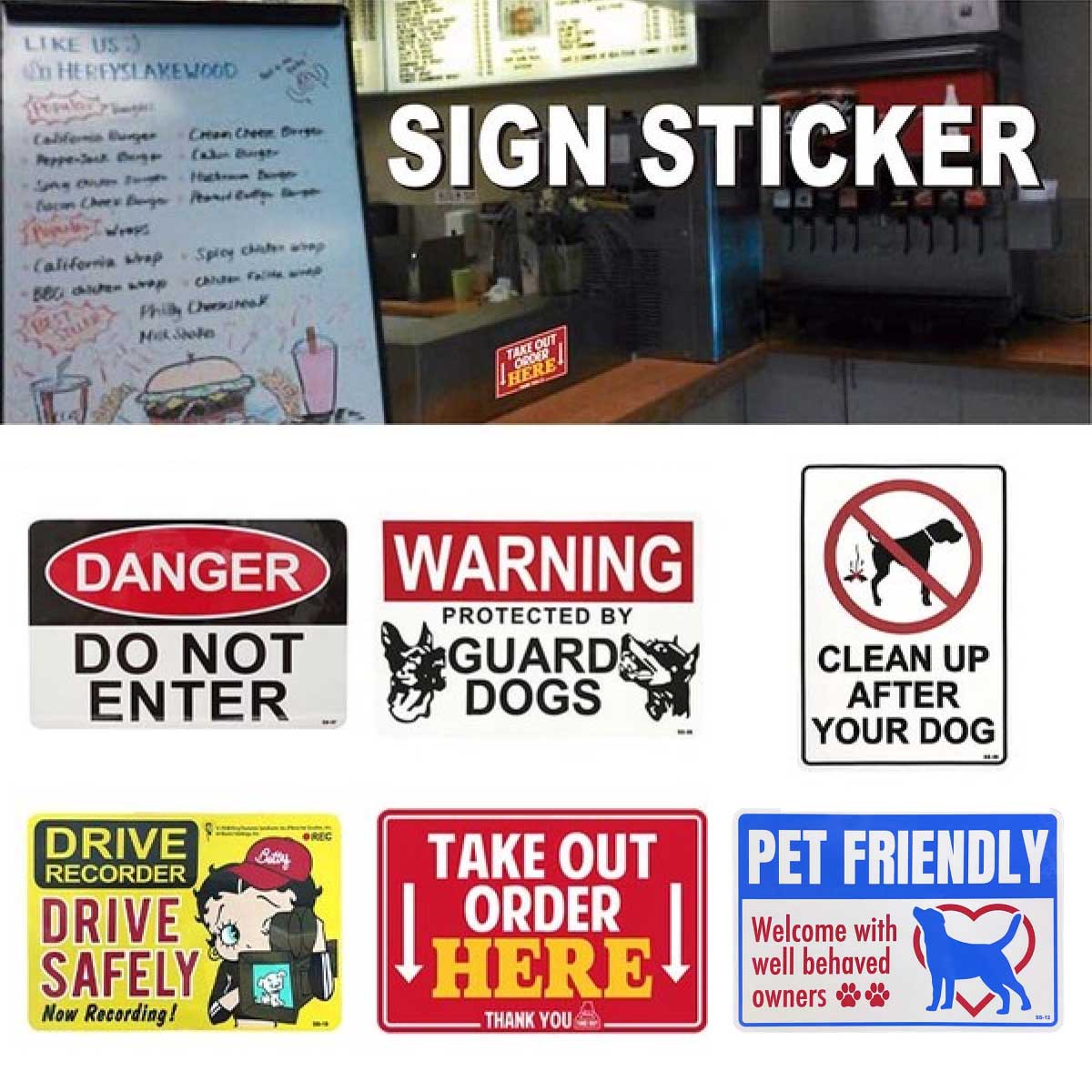 【実用性◎】【本場USA仕様！】Sign Sticker サイン ◾️ステッカー