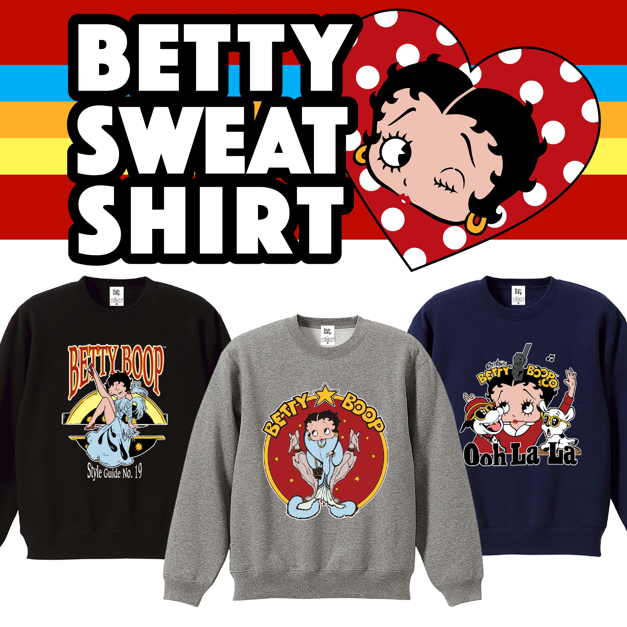 【秋冬マストバイアイテム！】 BETTY SWEATSHIRT◼︎ベティ　スウェット トレーナー