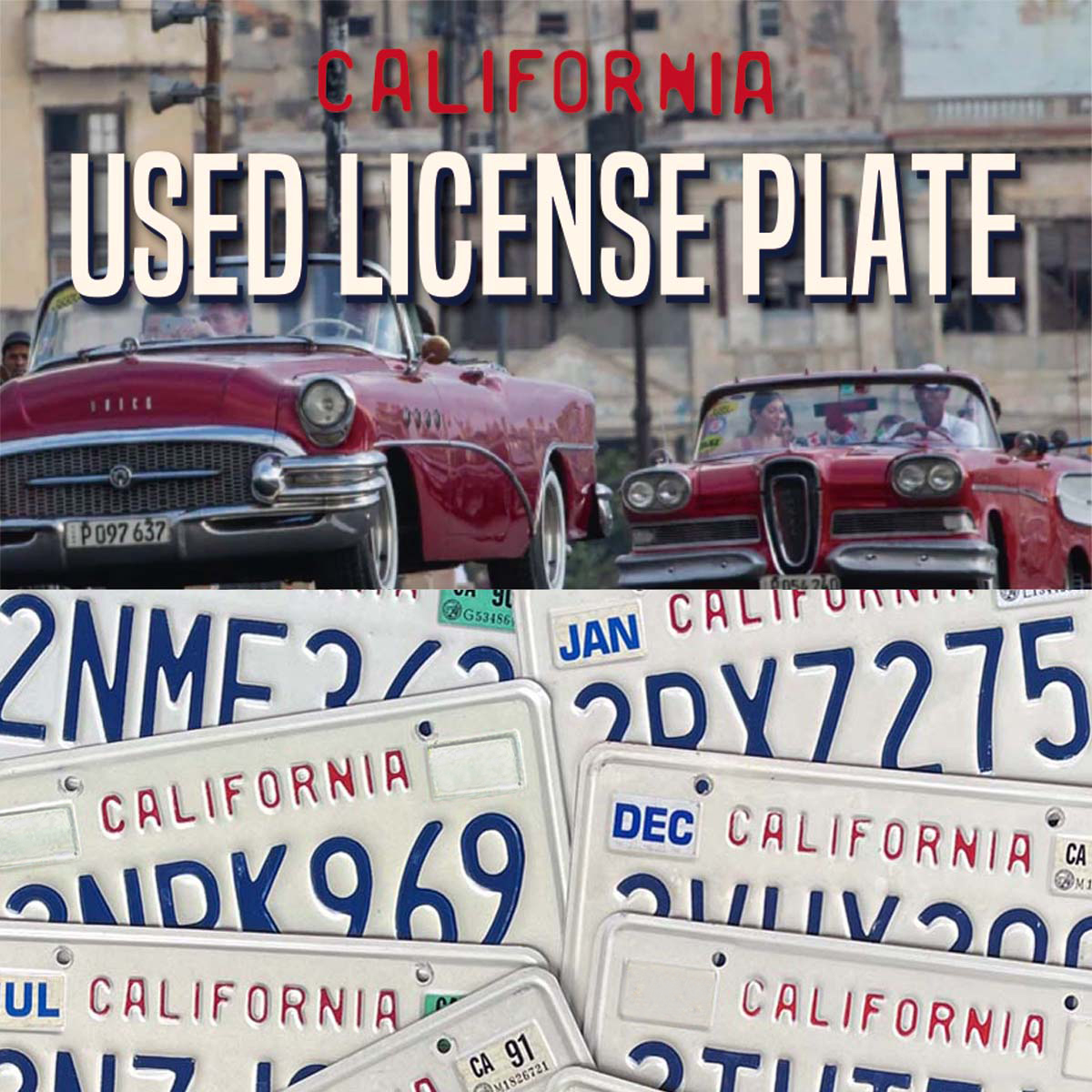 【激レア！】【ヴィンテージ】USED PLATE ◾️ユーズドプレート　CALIFORNIA
