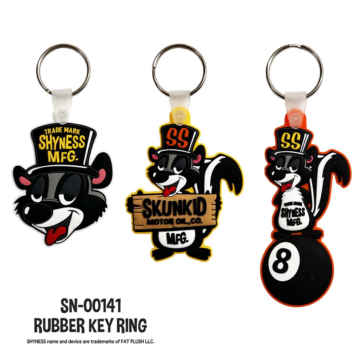 RUBBER KEY RING　¥800