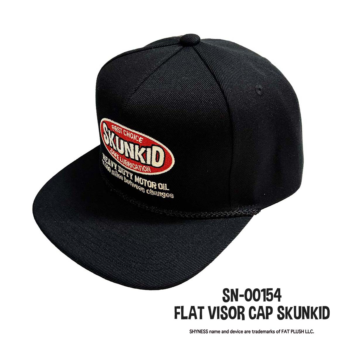 FLAT VISOR CAP SKUNKID　¥4500