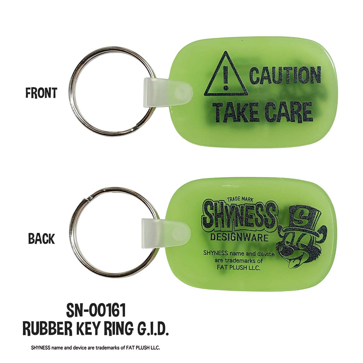 RUBBER KEY RING G.I.D.　¥480