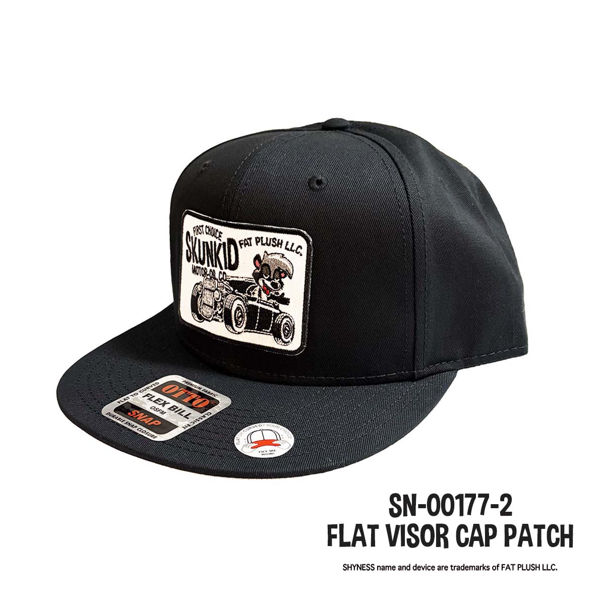 FLAT VISOR CAP PATCH　¥4500