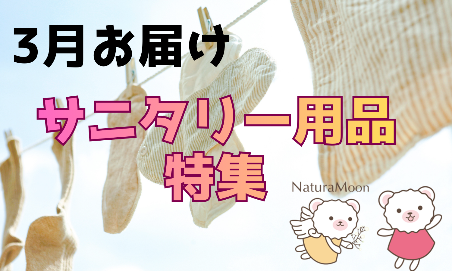 サニタリー用品（※3月よりお届けいたします。メイドインアース商品はメモ欄やお問い合わせからご注文下さい。）