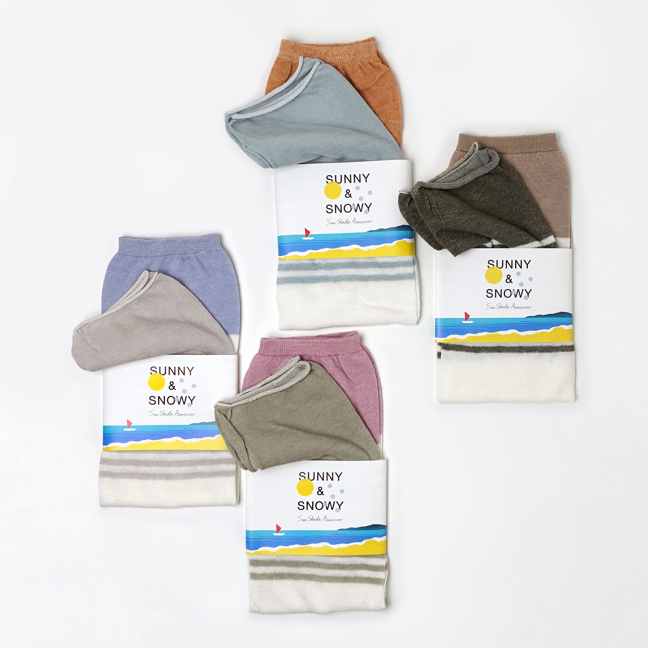 SUNNY&SNOWY/綿麻のゆったり UVアームカバー