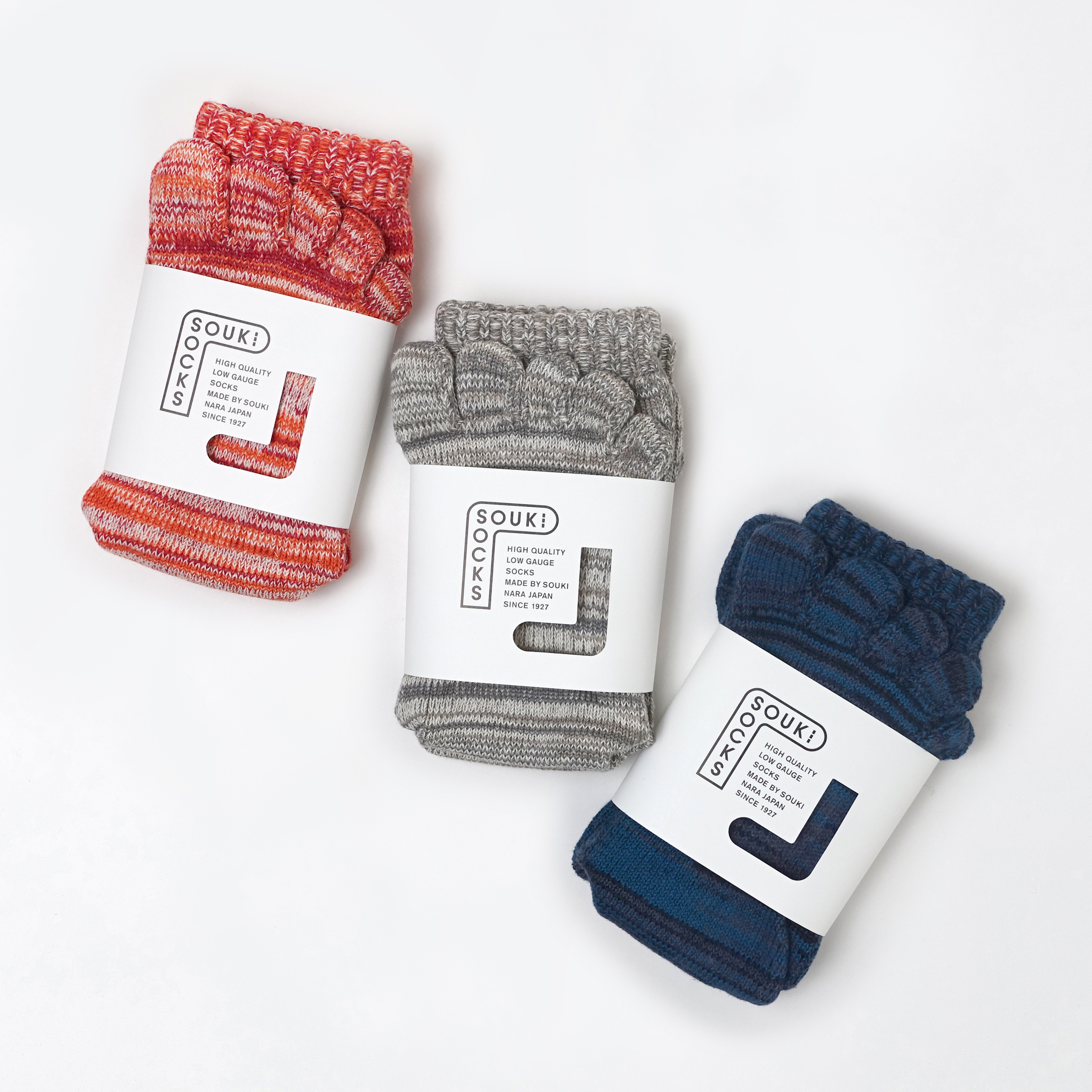 SOUKI SOCKS/HEMPY 5フィンガー コットンヘンプ