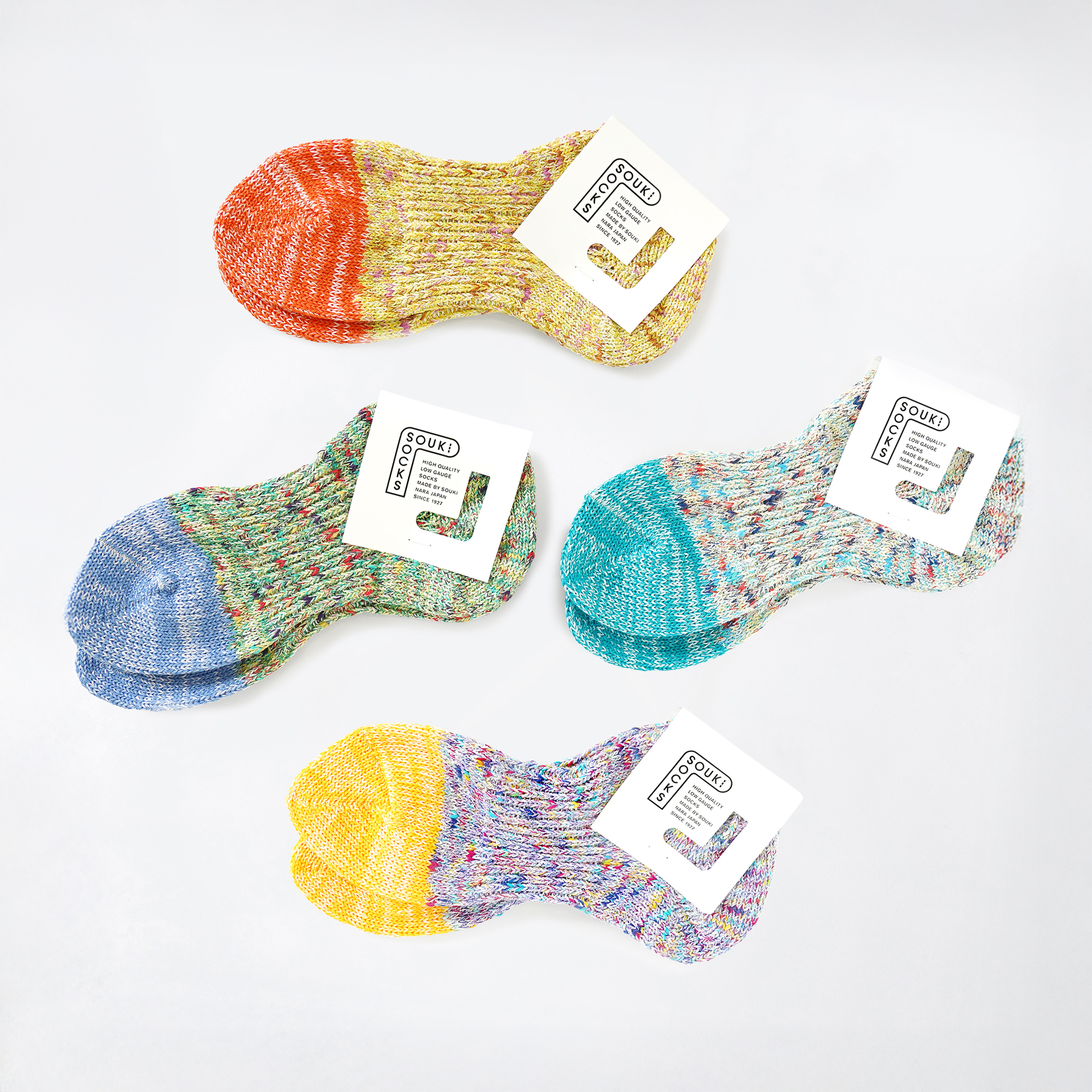 SOUKI SOCKS/POPPIN 和紙リネンミックス