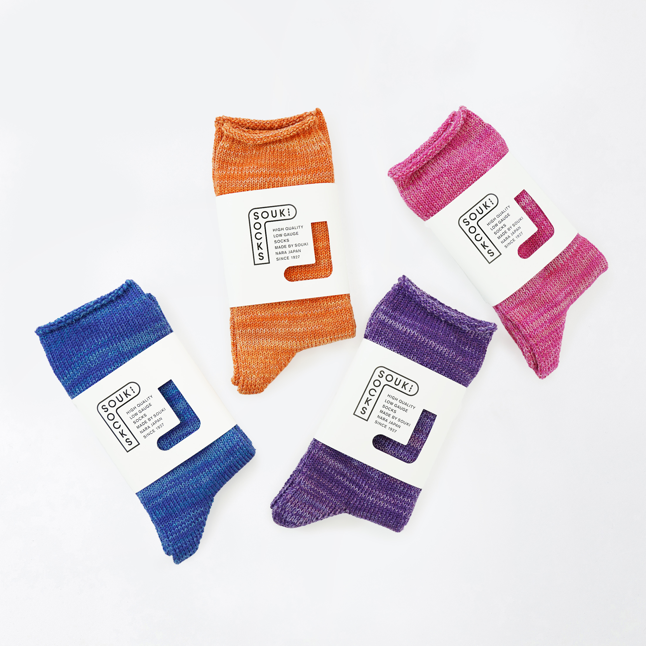 SOUKI SOCKS/CHARICKS CRAFT コットンシルク和紙ミックス