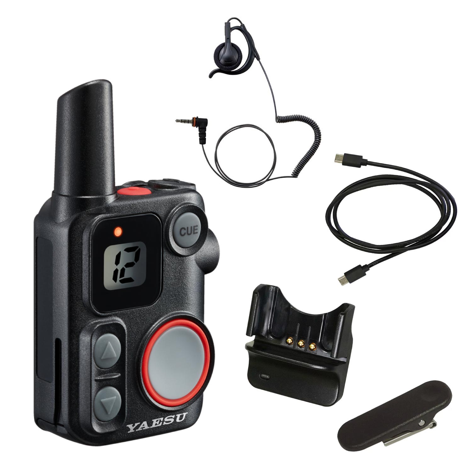 八重洲無線 YAESU SRS12 PKG(ST)BLACK 特小 EP302 OAHL-L3.5 C50Bイヤホン付きパッケージ