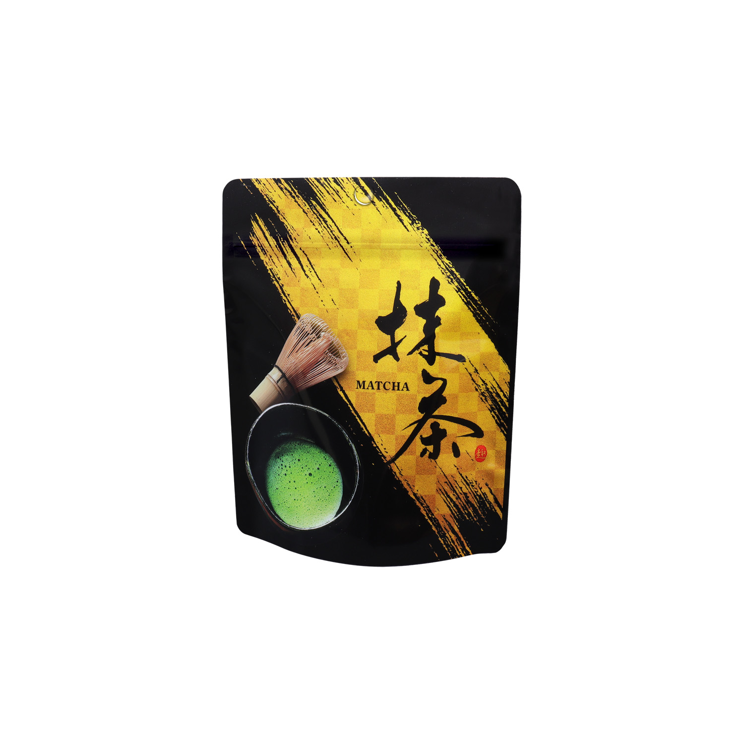 チャック付スタンドパック袋  煌月〈抹茶〉30～50g