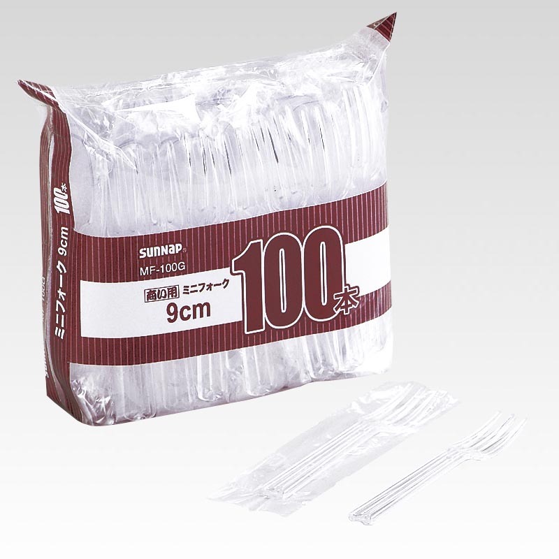 個包装 ミニフォーク 9cm 100本入