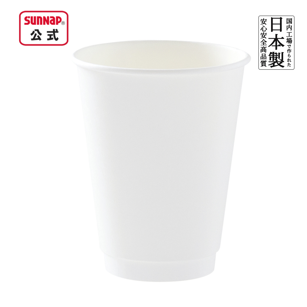 エアウォールカップ 白  340ml 12oz 25個