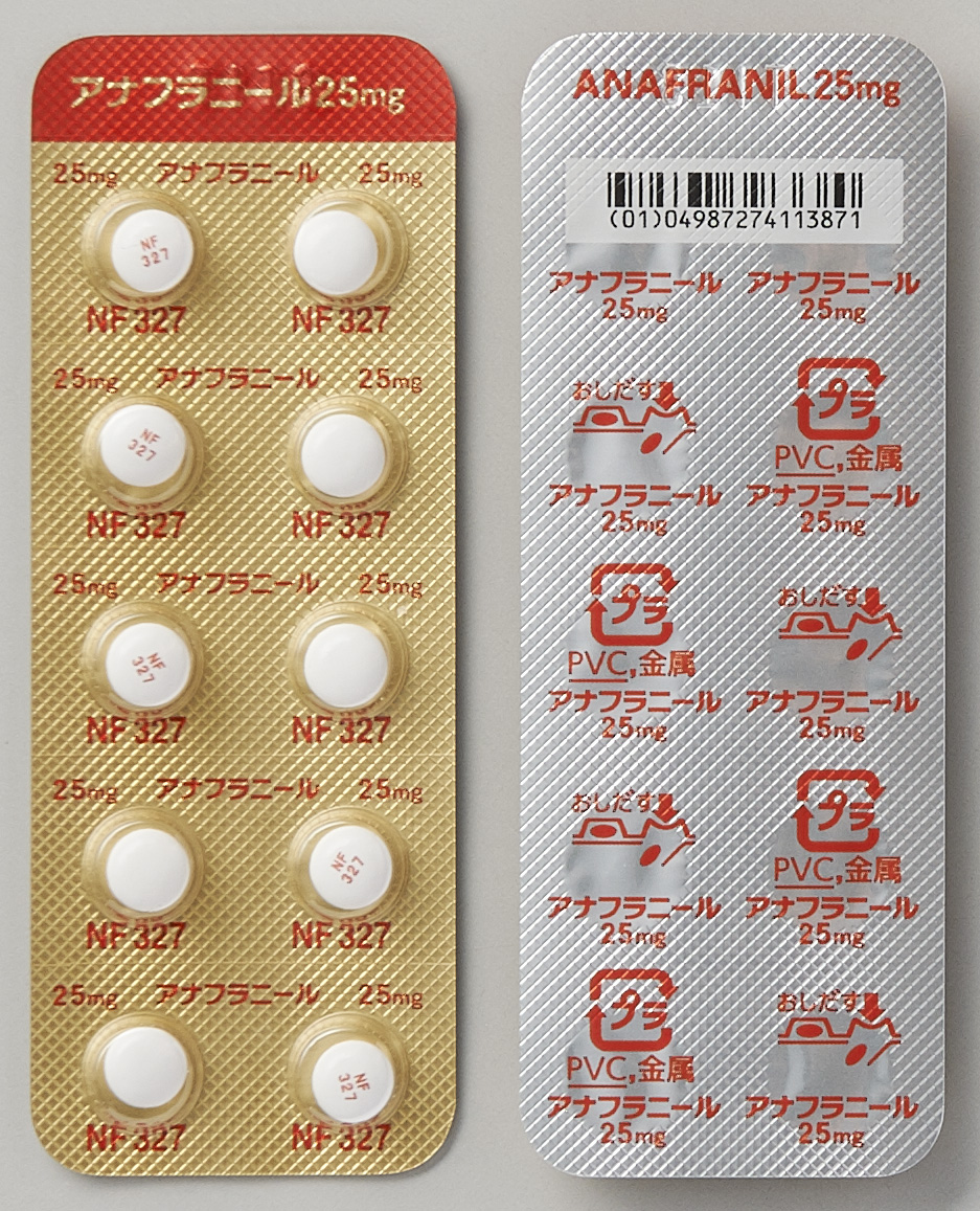 アナフラニール錠２５ｍｇ