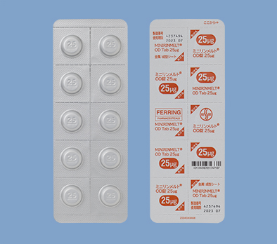 ミニリンメルトＯＤ錠２５μｇ