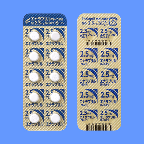 エナラプリルマレイン酸塩錠２．５ｍｇ「ＮｉｋＰ」