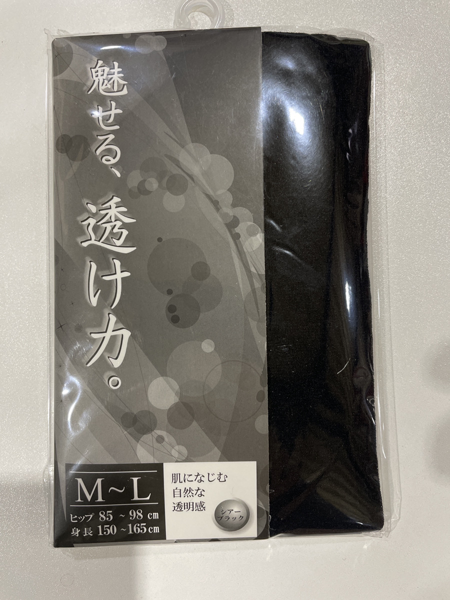 ストッキング　黒Ｍ～Ｌ