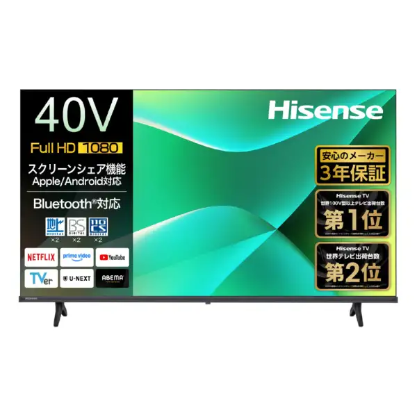 　【メーカー直送】ハイセンス　液晶テレビ 40C35R [40V型 /Bluetooth対応 /フルハイビジョン /YouTube対応]