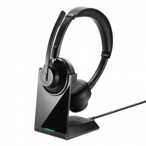 【メーカー直送】Bluetoothステレオヘッドセット（クレードル付き・デュアルマイク）