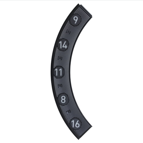 【DL3】OUT BOARD SEGMENT D-DL3-1123　(左側 16,8,11,14,9のセット)