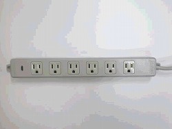 【在庫限り】タップ延長コード　６口１ｍ