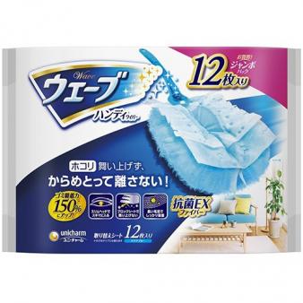 【メーカー直送】ハンディモップ　取替えシート　【144枚：12枚×12パック】