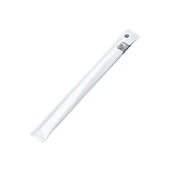 【メーカー直送】元禄紙完封箸(ｴｺ)8寸楊枝入(白 無地)　4000膳/1箱　