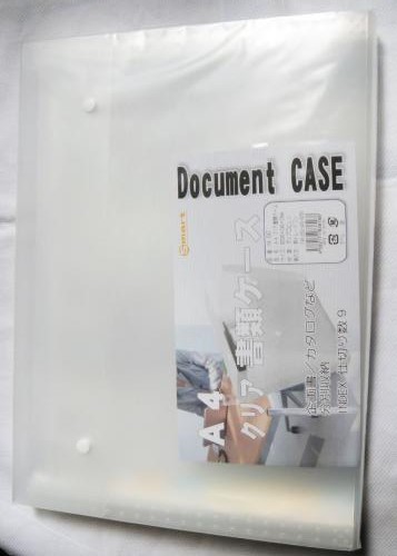 【在庫限り】100均商品 A4書類ｹｰｽ ｸﾘｱ