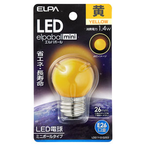 LDG1Y-G-G253 LED1.4W 黄色 G40ボール型　