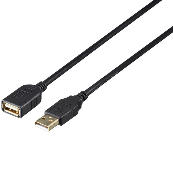 ﾊﾞｯﾌｧﾛｰ USB2.0延長ｹｰﾌﾞﾙ3m BSUAAFR230BK